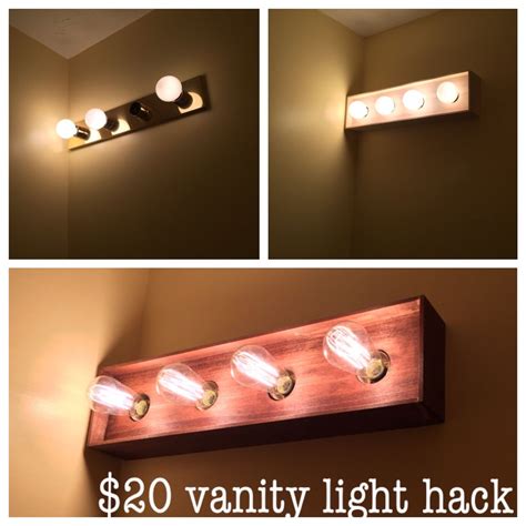 diy bathroom vanity light box